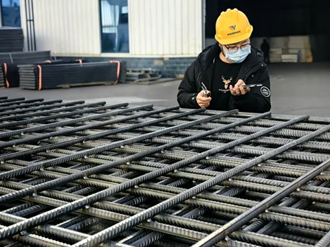 Inspector conducting a detailed inspection.